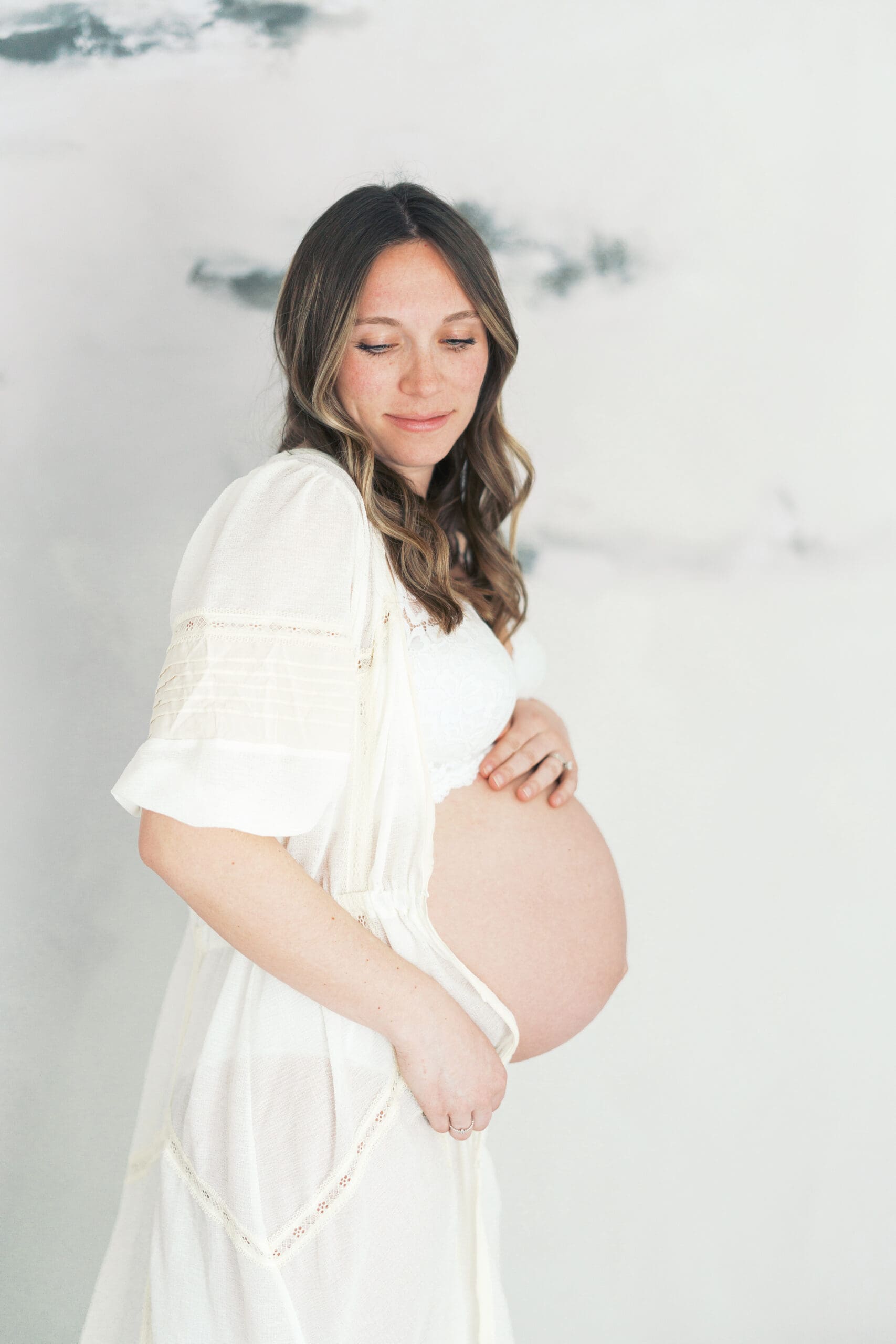 Intimate Studio Maternity Session in Dallas, Texas