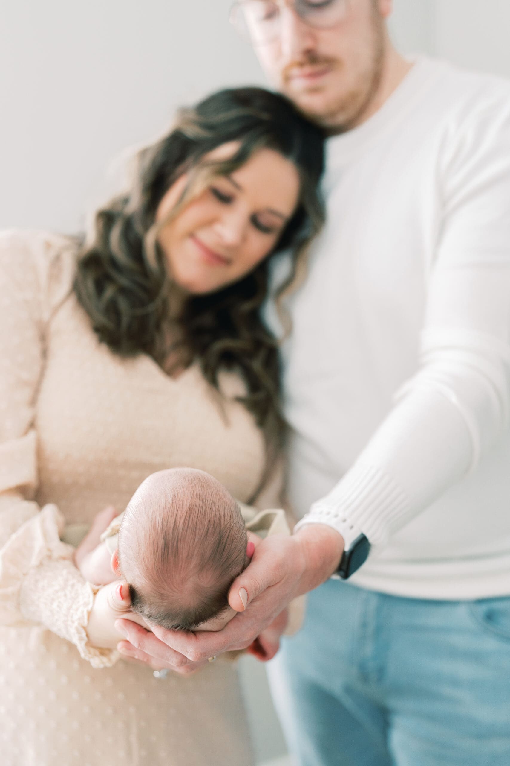 In home newborn session image taken during a Dallas baby photography sessions
