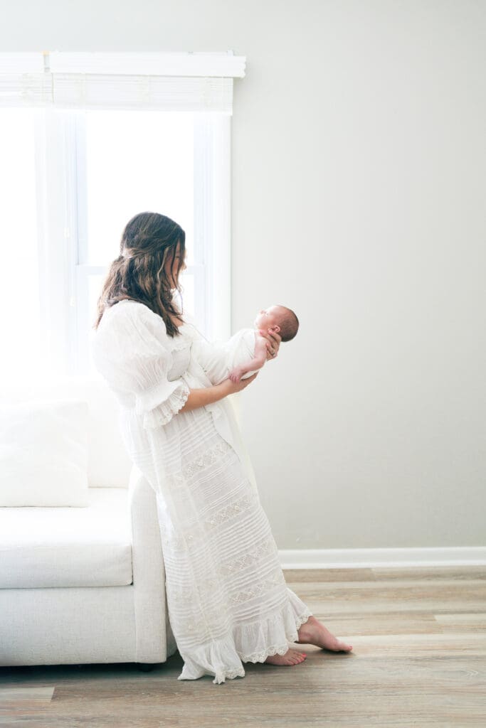 In home newborn session image taken during a Dallas baby photography sessions