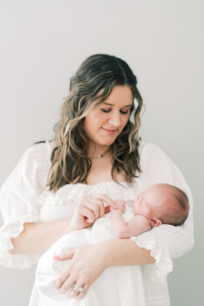 In home newborn session image taken during a Dallas baby photography sessions